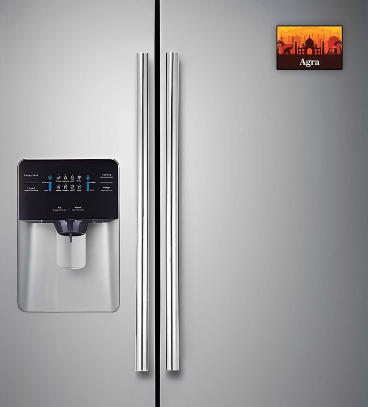 Agra Fridge Magnet Souvenir Gift for Tourist Kitchen Decoration Refrigerator Door Decor Sticker  Magnet for Refrigerator Whiteboard, Kitchen, and Office (Design 3)